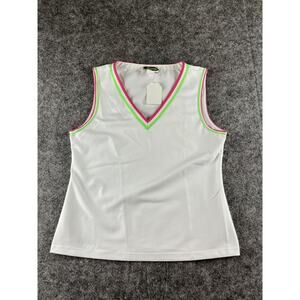 Pogues Top Womens Medium Tennis Golf Activewear Athletic Workout White